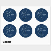 Little Cute Heart Modern Minimal Wedding Gifts  Ronde Sticker (Vel)