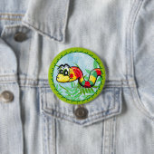 Little Cute Snake - green button (In situ)