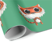 Little Cute Tiger Cadeaupapier (Rol Hoek)