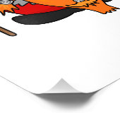 Little Cute Viking Warrior Cartoon Illustration Foto Afdruk (Hoek)