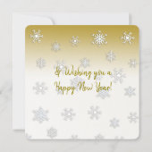 Little Cute Whimsical Elves en Snoep Gold Kaart (Achterkant)