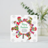 Little Cute Whimsical Elves Kaart (Staand voorkant)