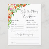 Little Cutie Baby Advice and Predicards Card (Voorkant)