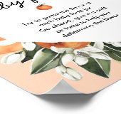 Little Cutie Baby shower Baby Food Game Sign. Poster (Hoek)