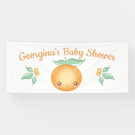 Little Cutie Baby shower Banner (Horizontaal)