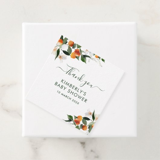 Little cutie baby shower bedankjes labels (In situ)