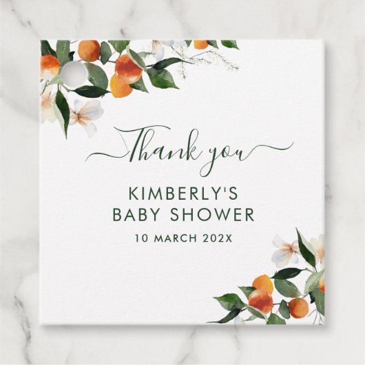 Little cutie baby shower bedankjes labels (Voorkant)