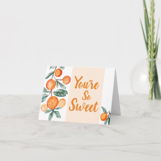 Little Cutie Baby shower Bedankt (Voorkant)