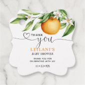 Little Cutie Baby shower Bedankt Bedankjes Labels (Voorkant)