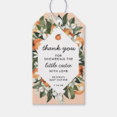 Little Cutie Baby shower Bedankt Cadeaulabel (Voorkant)