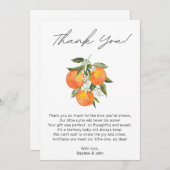 Little Cutie Baby shower Bedankt Kaart (Voorkant / Achterkant)