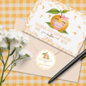 Little Cutie Baby Shower Bedankt Sticker