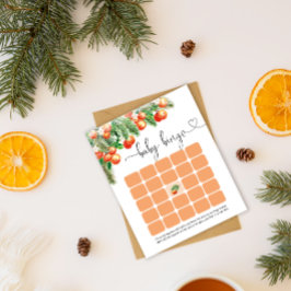 Little Cutie baby shower Bingo game-kaart