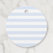 Little Cutie Baby shower blauw Clementine Bedankjes Labels (Achterkant)