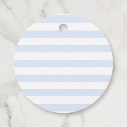 Little Cutie Baby shower blauw Clementine Bedankjes Labels (Achterkant)