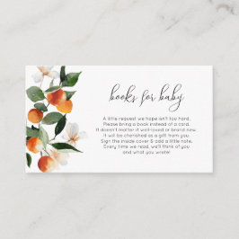 Little cutie baby shower boeken voor baby card informatiekaartje