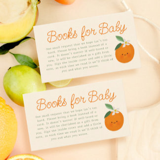 Little Cutie Baby shower Boeken voor baby Informatiekaartje