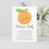 Little Cutie Baby shower Book for Baby Kaart (Staand voorkant)
