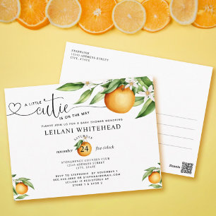 Little Cutie Baby shower Briefkaart