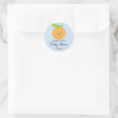 Little Cutie Baby shower Classic Round Sticker (Tas)