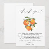 Little Cutie Baby Shower Dankkaart Kaart (Voorkant / Achterkant)