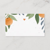 Little Cutie Baby shower Diaper Raffle Informatiekaartje (Achterkant)