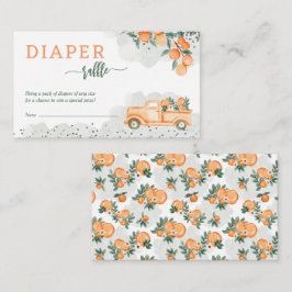 Little Cutie Baby shower Diaper Raffle Informatiekaartje
