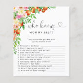 Little Cutie baby shower die mama Best game kent (Voorkant)