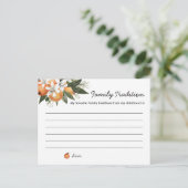 Little Cutie Baby shower Familietradities Briefkaart (Staand voorkant)