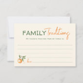 Little Cutie Baby shower Familietradities Kaart (Voorkant)