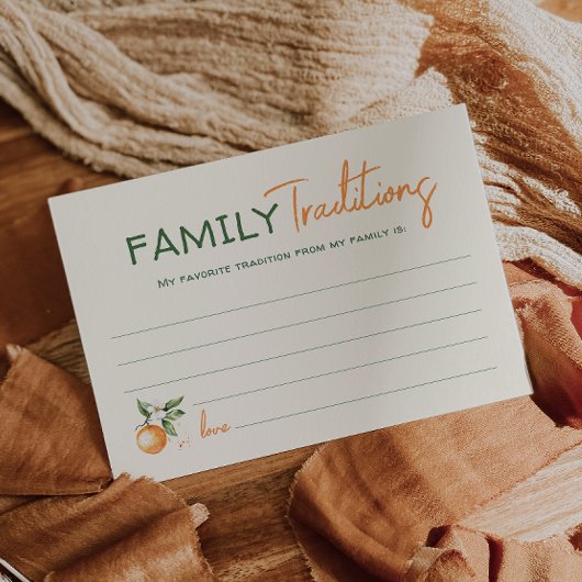 Little Cutie Baby shower Familietradities Kaart