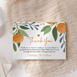 Little Cutie Baby shower Flat Dank u kaart