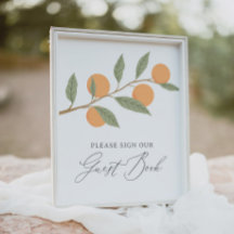 Little Cutie Baby shower gastenboek teken