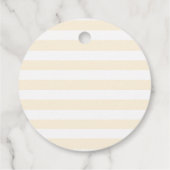 Little Cutie Baby shower geel Clementine Bedankjes Labels (Achterkant)