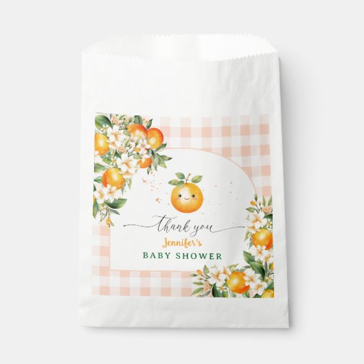 Little Cutie Baby shower Gender Neutral Bedankzakje (Voorkant)