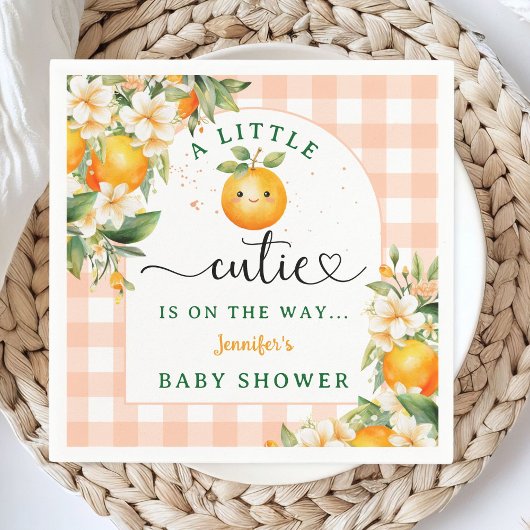 Little Cutie Baby shower genderneutraal papier Servet