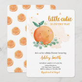 Little Cutie Baby shower Greenery Gender Neutral I Kaart (Voorkant / Achterkant)