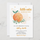 Little Cutie Baby shower Greenery Gender Neutral I Kaart (Voorkant)