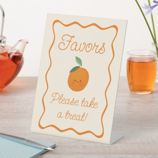 Little Cutie Baby shower gunsten Reclamebord Met Voetstuk (Insitu)