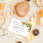 Little Cutie baby shower How Big is mammams buik Informatiekaartje