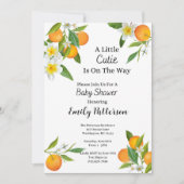 Little Cutie Baby shower Invitation Kaart (Voorkant)