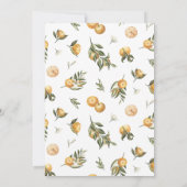 Little Cutie Baby shower Invitation Kaart (Achterkant)