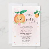 Little Cutie Baby shower Invitation Kaart (Voorkant)