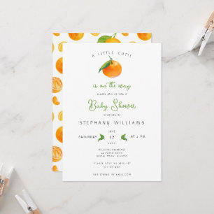 Little Cutie Baby shower Invitation Kaart