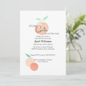 Little Cutie Baby shower Invitation Kaart (Staand voorkant)