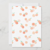 Little Cutie Baby shower Invitation Kaart (Achterkant)