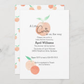 Little Cutie Baby shower Invitation Kaart (Voorkant / Achterkant)