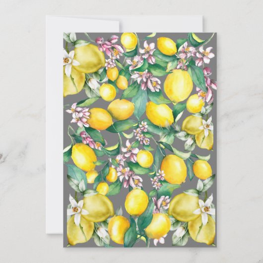 Little cutie baby shower kaart (Achterkant)