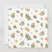 Little Cutie Baby shower Kaart (Achterkant)