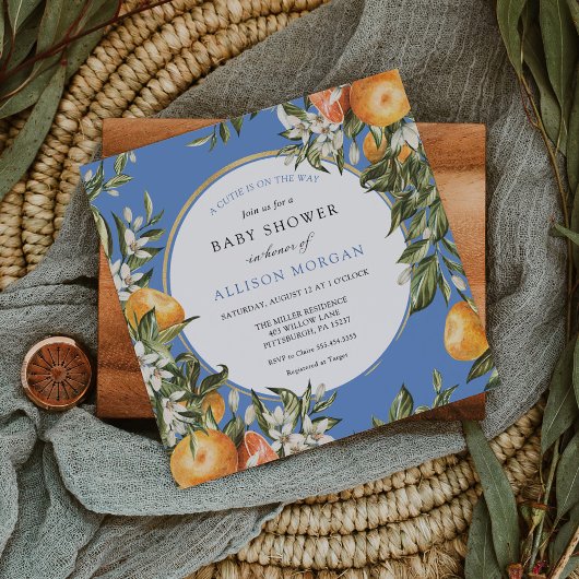 Little Cutie Baby shower Kaart